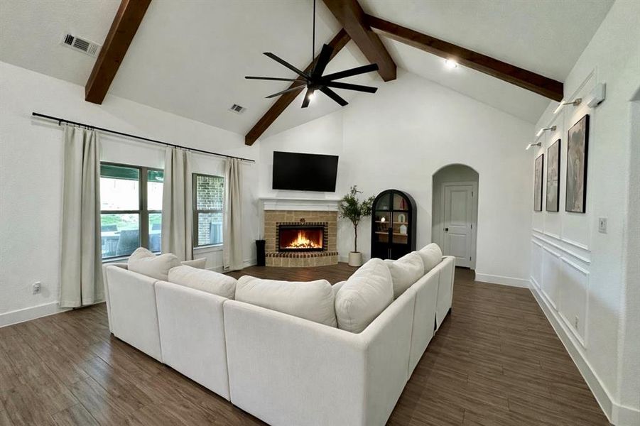 Furnished interior view inside a new home in , Springtown (Image 6).