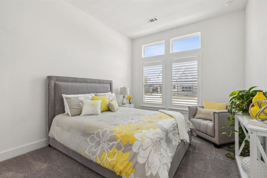 Guest Bedroom 2nd level with carpet flooring