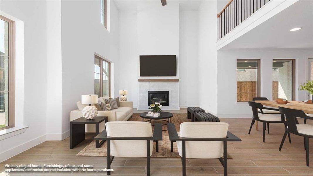 Furnished interior view inside a new home in The Heights At Uptown Celina 45', Celina (Image 13). Furnished interior view inside a new home in The Heights At Uptown Celina 45', Celina (Image 13).