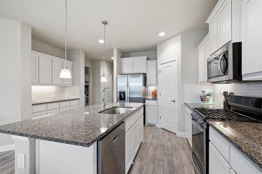 Furnished interior view inside a new home in , Haslet (Image 6).