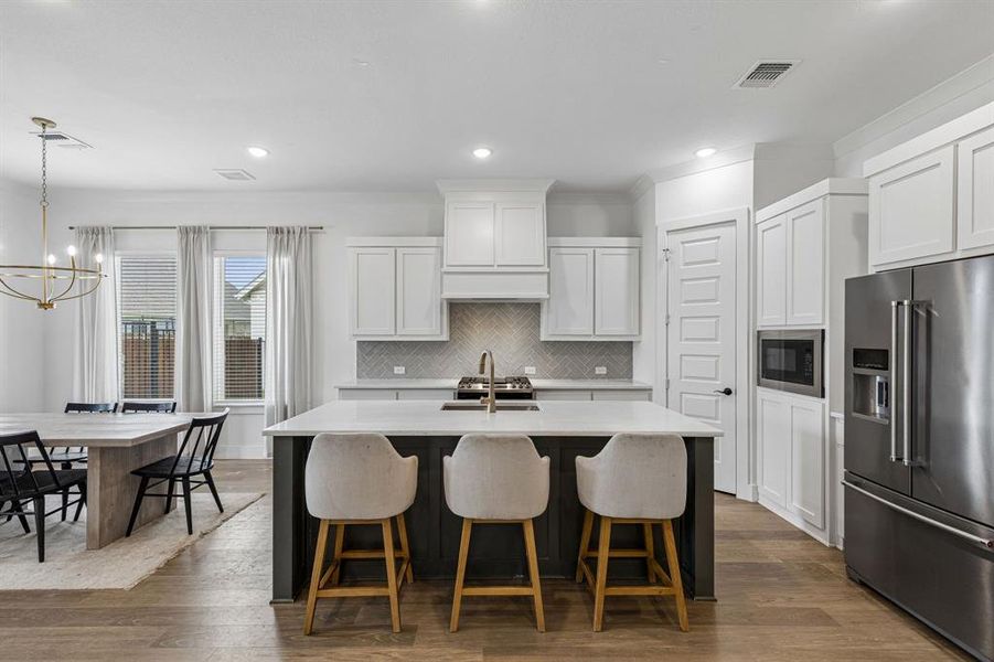 Furnished interior view inside a new home in , Aledo (Image 25).