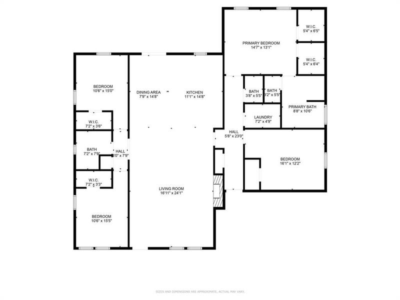 2D floor plan layout of this home in , Sulphur Springs, TX (Image 3). 2D floor plan layout of this home in , Sulphur Springs, TX (Image 3).