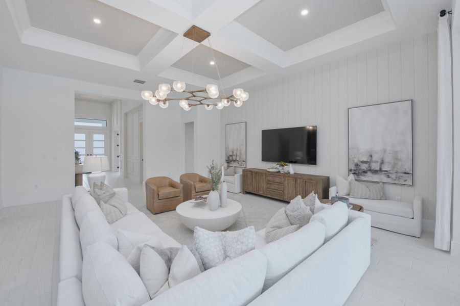 Representative furnished interior of a home built from the Oakley by DiVosta in Amara, Lake Worth (Image 24). Representative furnished interior of a home built from the Oakley by DiVosta in Amara, Lake Worth (Image 24).