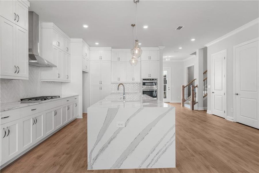 Furnished interior view inside a new home in Promenade at Sawnee Village, Cumming (Image 9).