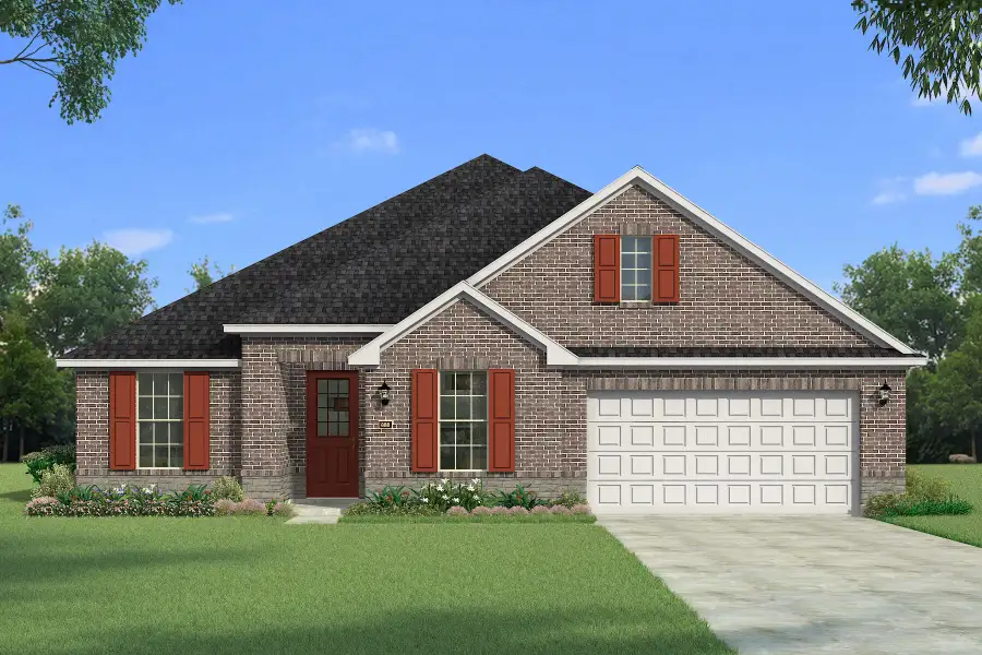 The Milan - Traditional 2 with Stone Elevation