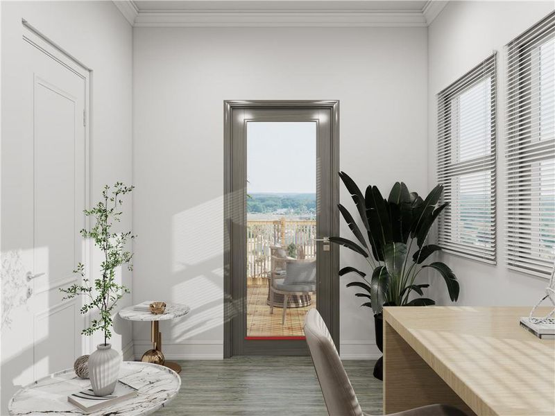 Furnished interior view inside a new home in , Cumming (Image 21).