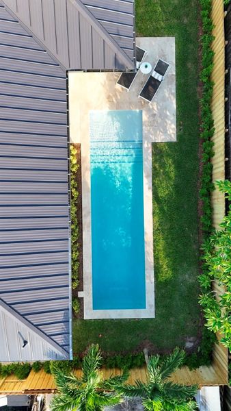 drone photo of pool drone photo of pool