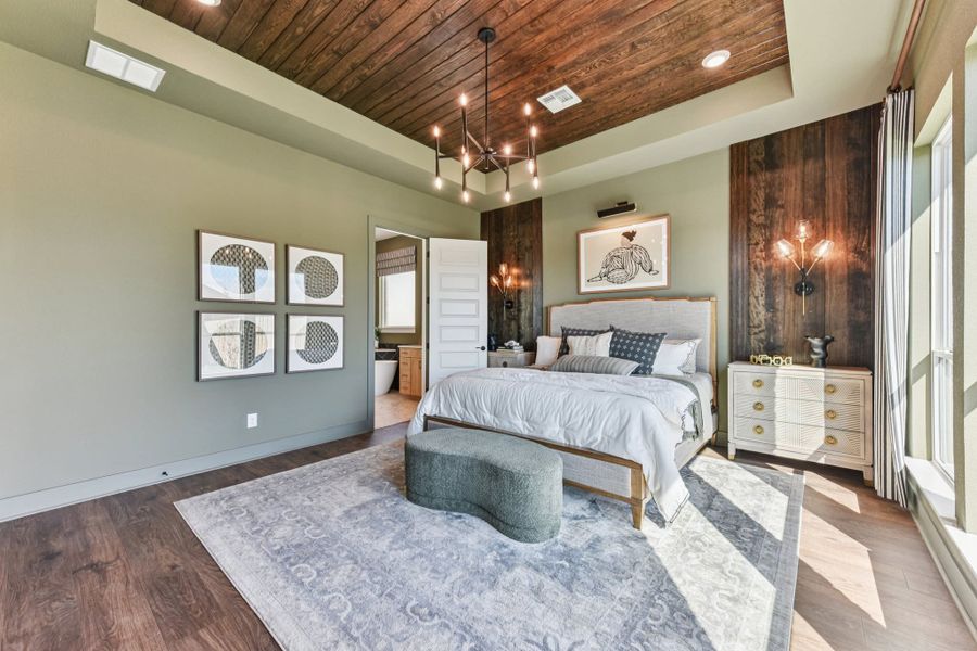 Furnished interior view inside a new home in The Grove at Blackhawk, Pflugerville (Image 77). Furnished interior view inside a new home in The Grove at Blackhawk, Pflugerville (Image 77).