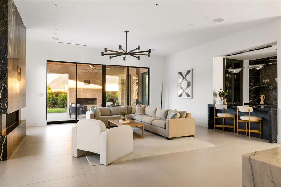 Furnished interior view inside a new home in , Dallas (Image 16).