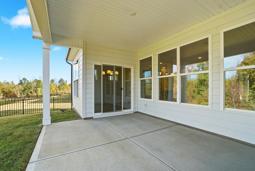 Exterior details and patio area of a home in The Meadows at Laurelbrook, Sherrills Ford (Image 4).