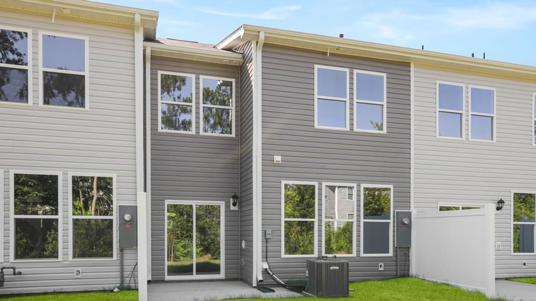 Exterior details and patio area of a home in Ken's Crossing, Moore (Image 20).