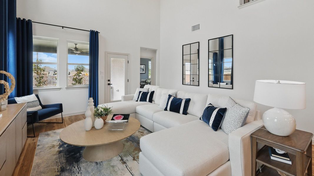 Representative furnished interior of a home built from the Wayfinder by DRB Homes in Westridge Journey, McKinney (Image 10).