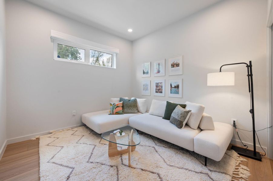 Furnished interior view inside a new home in , Austin (Image 8). Furnished interior view inside a new home in , Austin (Image 8).