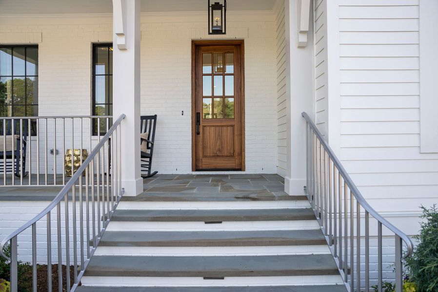 Representative exterior details of a home built from the Grace by Homes by Dickerson in The Founding at Blue Ridge, Raleigh (Image 5).
