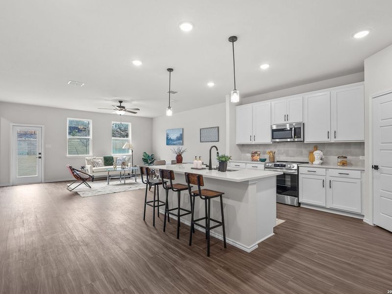Furnished interior view inside a new home in Royal Crest, San Antonio (Image 10).