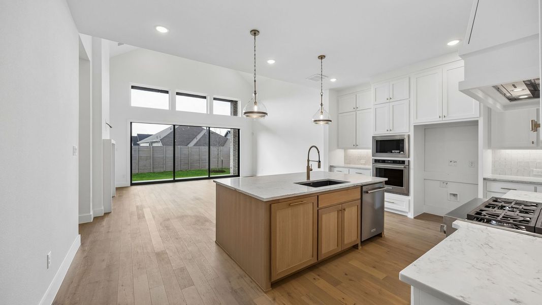 Furnished interior view inside a new home in Painted Tree 50' Series, McKinney (Image 3).