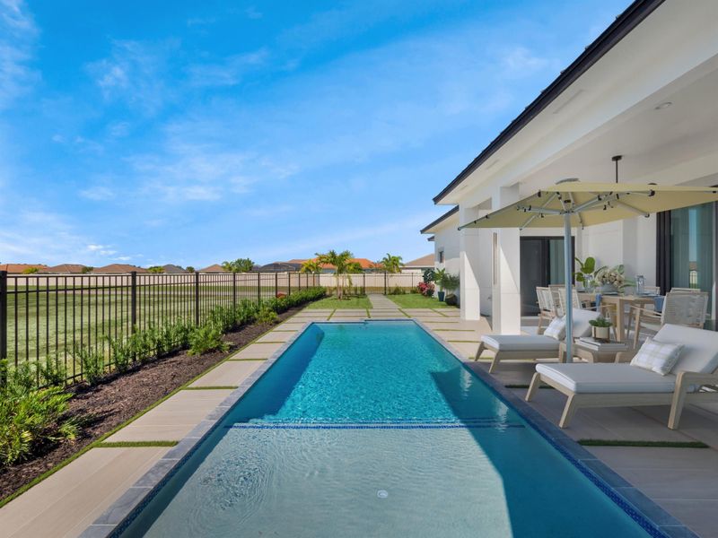 Exterior details and patio area of a home in , Port St. Lucie (Image 32).