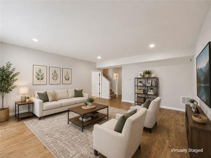 Furnished interior view inside a new home in , Hoschton (Image 20).