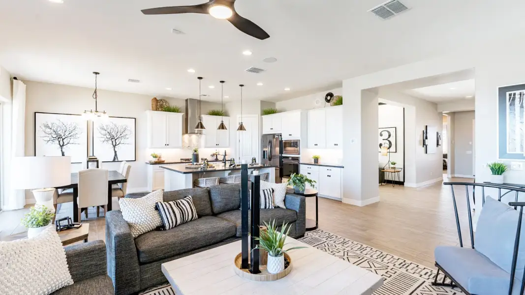 Furnished interior view inside a new home in Hacienda at Estrella, Goodyear (Image 16).