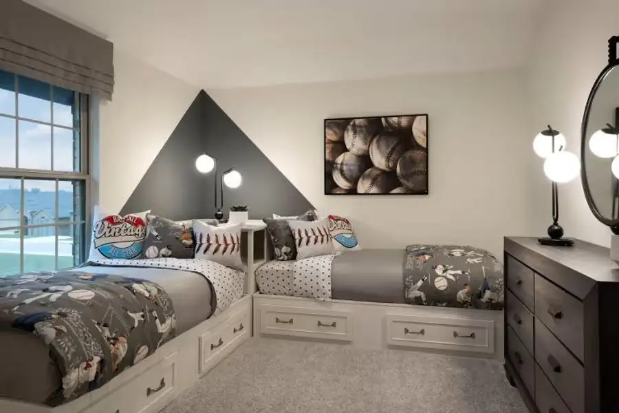 Photo of Pulte model home with same floor plan, not of actual home listed. Photo of Pulte model home with same floor plan, not of actual home listed.