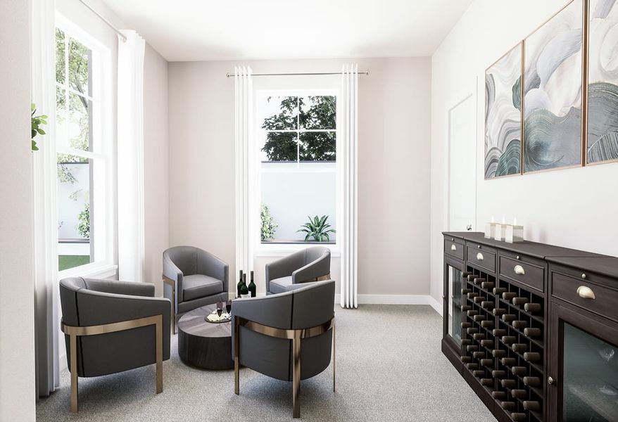 Representative furnished interior of a home built from the Ivy by Tri Pointe Homes in View at the Reserve, Mansfield (Image 10).