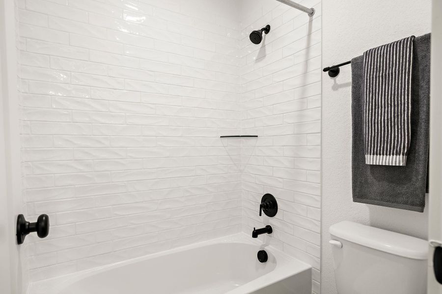 The commode and shower of bath 3 have their own door, great for busy mornings. The commode and shower of bath 3 have their own door, great for busy mornings.