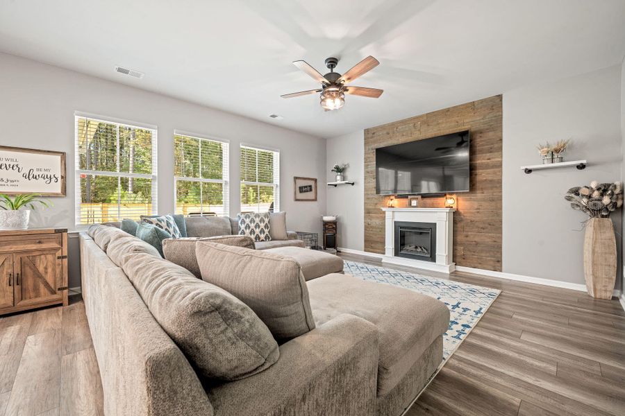 Furnished interior view inside a new home in Cypress Preserve: Juniper Collection, Moncks Corner (Image 12).