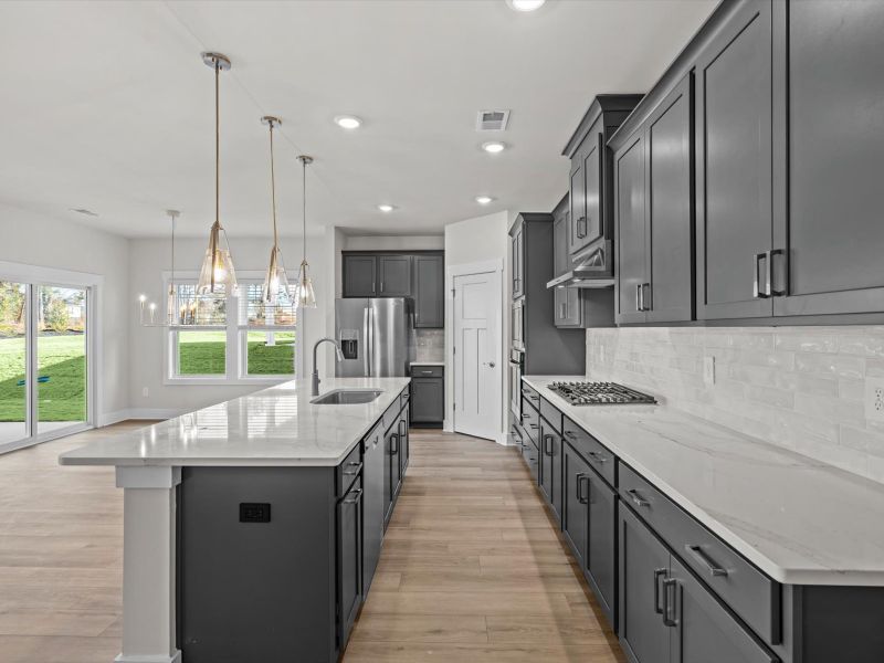 Furnished interior view inside a new home in Cedar Shoals - Signature Collection, Piedmont (Image 6). Furnished interior view inside a new home in Cedar Shoals - Signature Collection, Piedmont (Image 6).