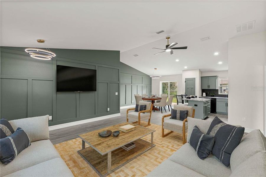 Furnished interior view inside a new home in , Dunnellon (Image 5).