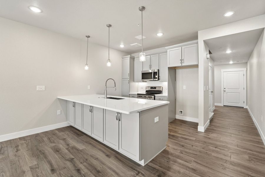 Furnished interior view inside a new home in Northfield at Old Town, Fort Collins (Image 3). Furnished interior view inside a new home in Northfield at Old Town, Fort Collins (Image 3).