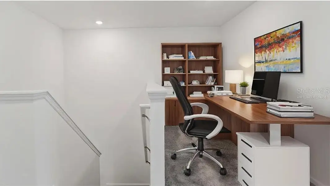 Furnished interior view inside a new home in Bronson's Ridge, Apopka (Image 5). Furnished interior view inside a new home in Bronson's Ridge, Apopka (Image 5).