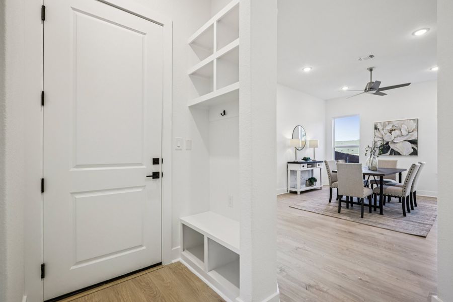 Furnished interior view inside a new home in Sauls Ranch, Round Rock (Image 45).