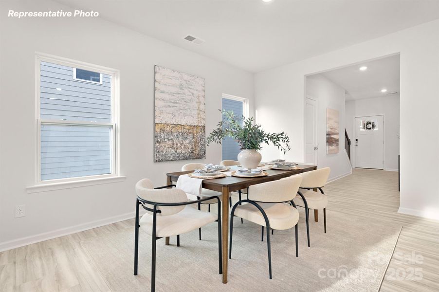 Furnished interior view inside a new home in Secrest Commons, Monroe (Image 23).