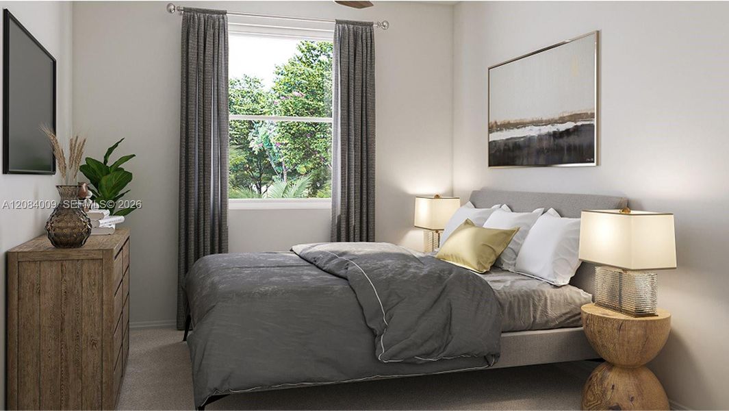 Furnished interior view inside a new home in Solstice, Miami (Image 6).