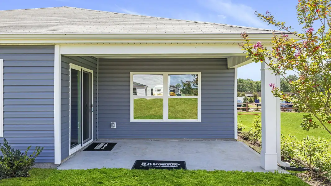 Exterior details and patio area of a home in Waverly Station, Greenwood (Image 3).