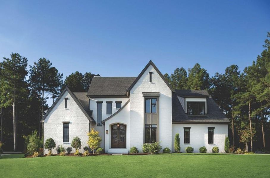 Front exterior of a new home in , Gainesville, GA, highlighting curb appeal (Image 1). Front exterior of a new home in , Gainesville, GA, highlighting curb appeal (Image 1).
