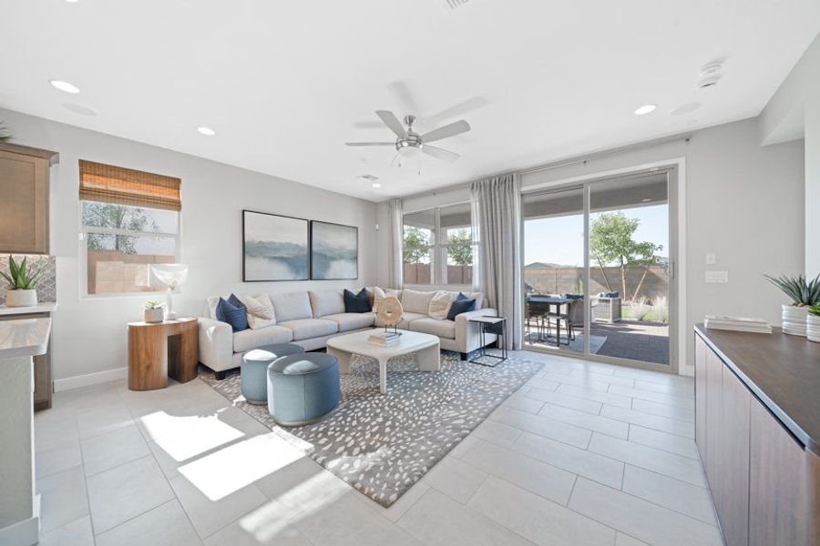 Furnished interior view inside a new home in Combs Ranch, San Tan Valley (Image 17).