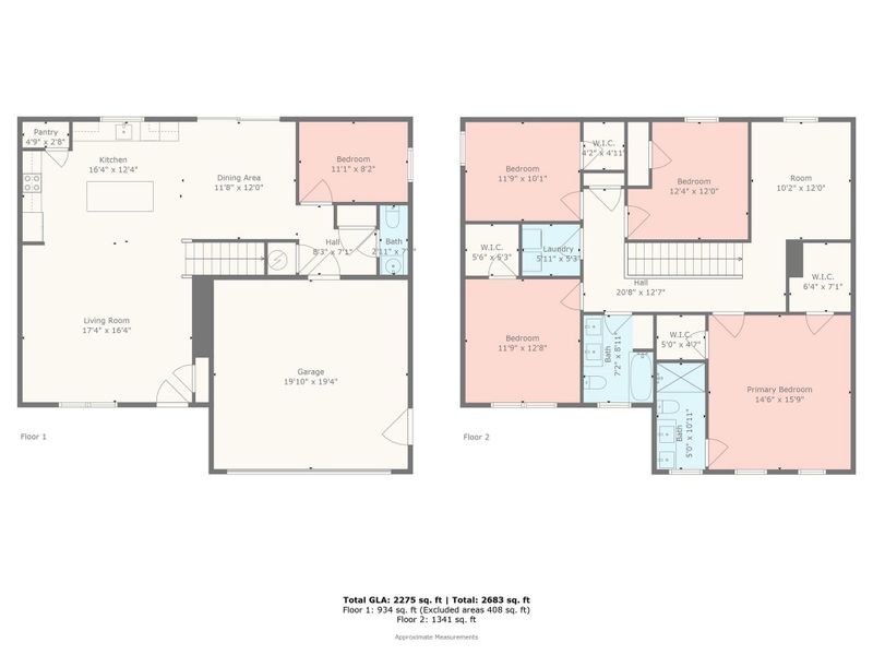 2D floor plan layout of this home in , Lancaster, SC (Image 3).