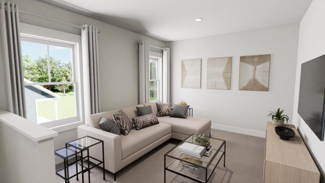 Furnished interior view inside a new home in Golden Gate, High Point (Image 11).