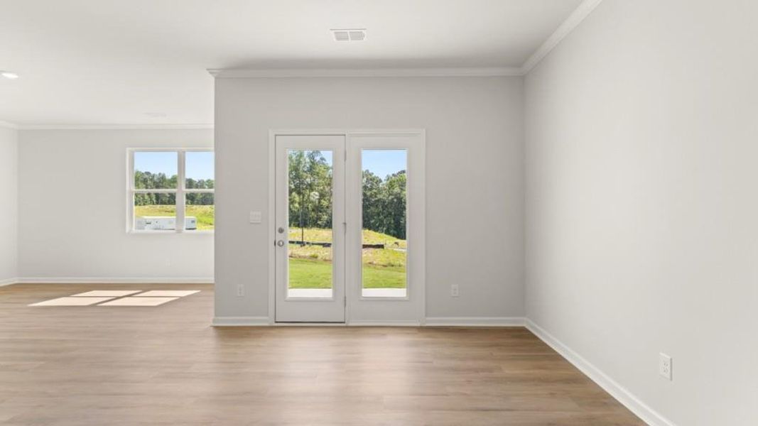 Spacious, unfurnished interior of a new home in Sheffield Highlands, Dallas (Image 16). Spacious, unfurnished interior of a new home in Sheffield Highlands, Dallas (Image 16).