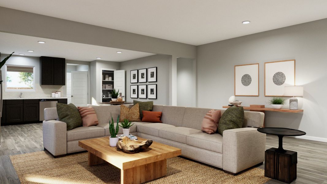 Representative furnished interior of a home built from the The Sage by Legend Homes in Cinco Lakes, San Antonio (Image 4).