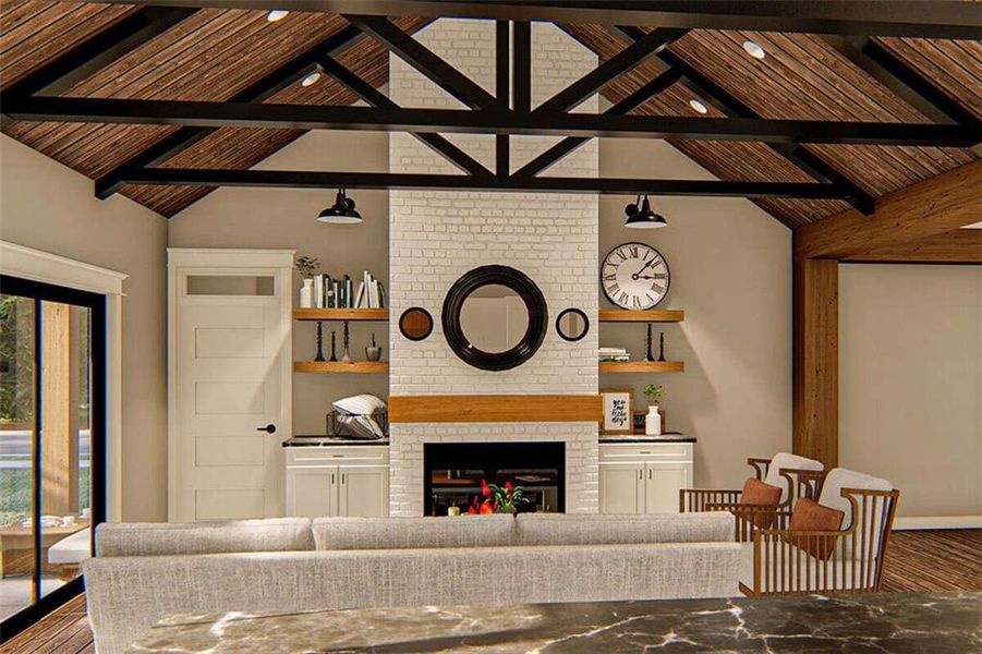 Furnished interior view inside a new home in , Ellijay (Image 8).