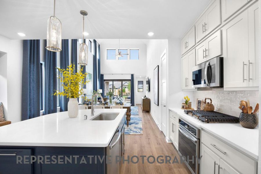 Furnished interior view inside a new home in Santa Rita Ranch, Liberty Hill (Image 10).