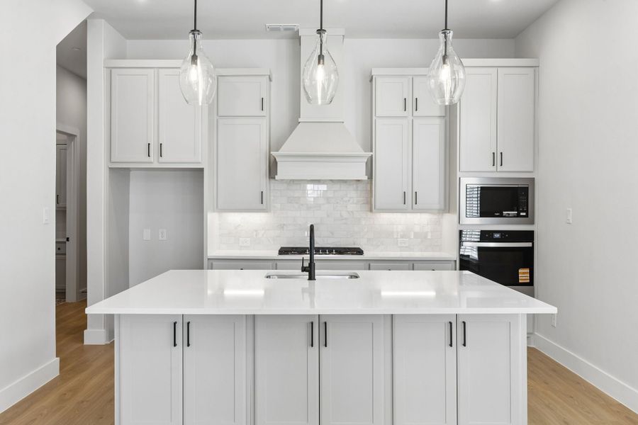 Furnished interior view inside a new home in Newman Village Townhomes, Frisco (Image 7).