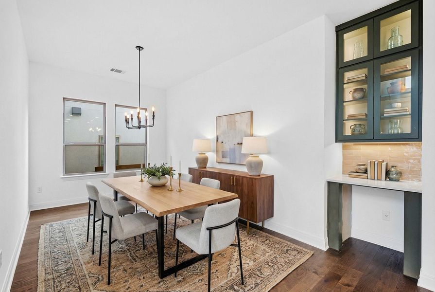 Furnished interior view inside a new home in Provence - 60', Austin (Image 9).