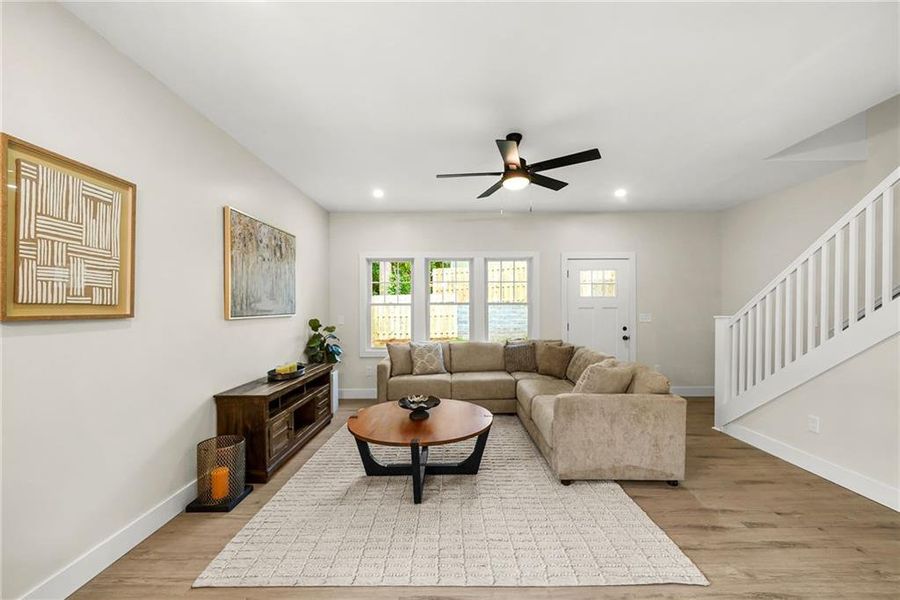 Furnished interior view inside a new home in , Atlanta (Image 10). Furnished interior view inside a new home in , Atlanta (Image 10).