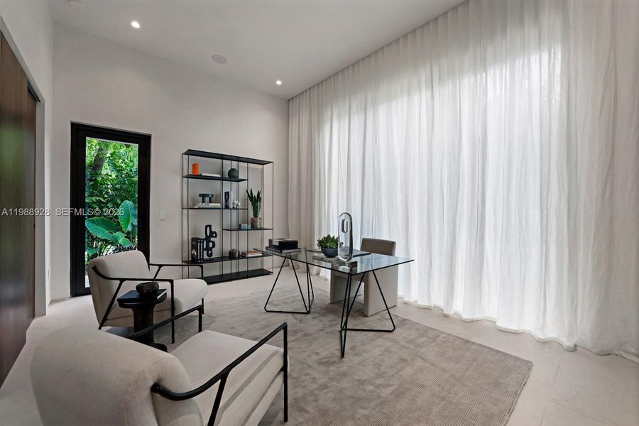 Furnished interior view inside a new home in , Miami (Image 56).