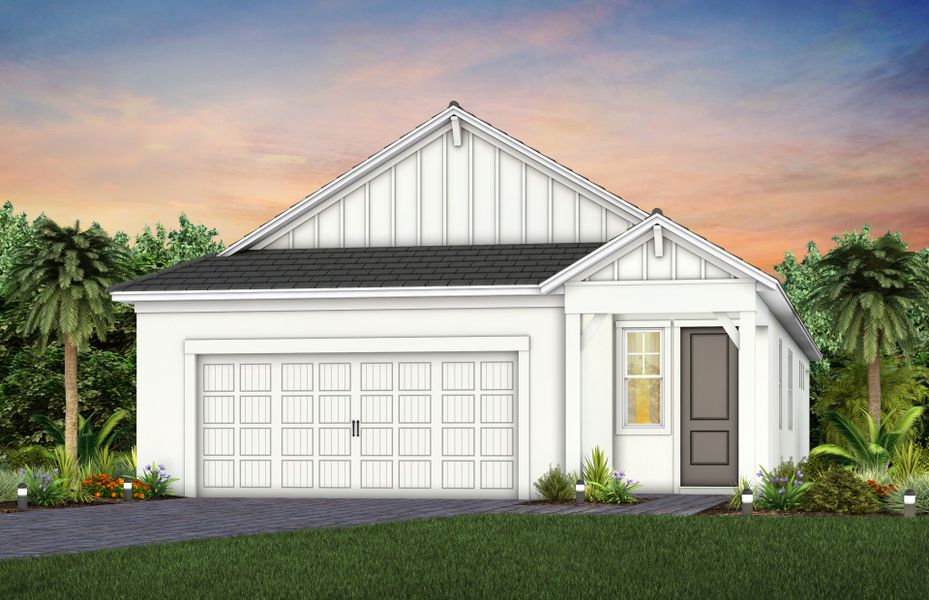 Elevation FH2 in Farmhouse Extra White
