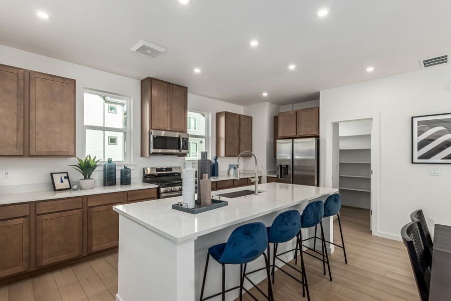 Furnished interior view inside a new home in Parkside at Victory Ridge, Colorado Springs (Image 5).