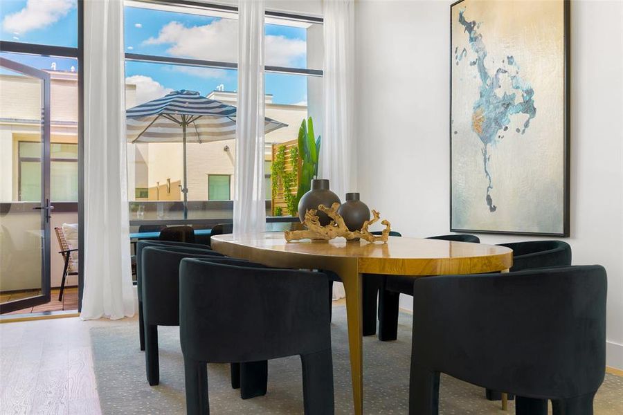 Furnished interior view inside a new home in , Dallas (Image 13).